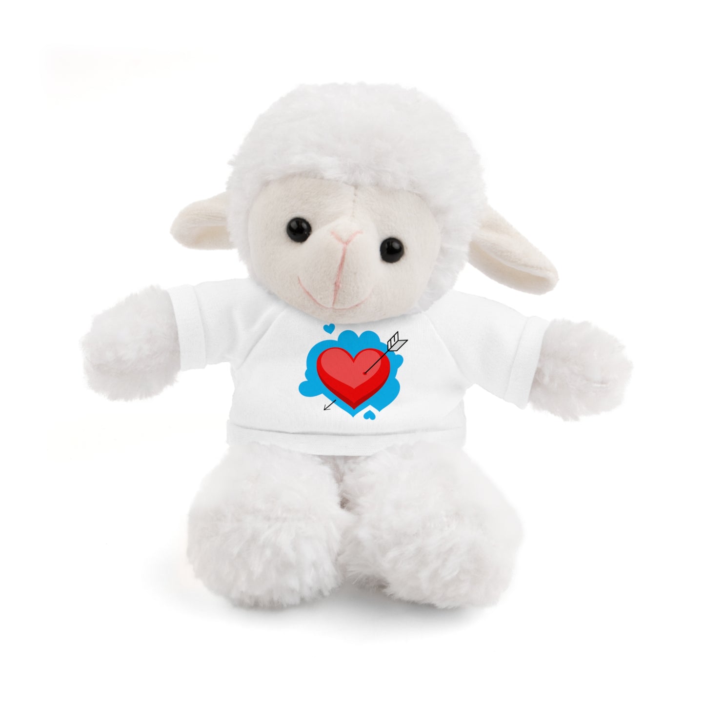 Plush Bear with Heart Tee — Cute Valentine’s Stuffed Animal Gift