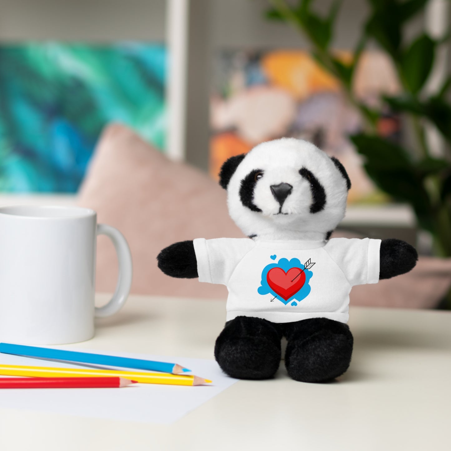 Plush Bear with Heart Tee — Cute Valentine’s Stuffed Animal Gift