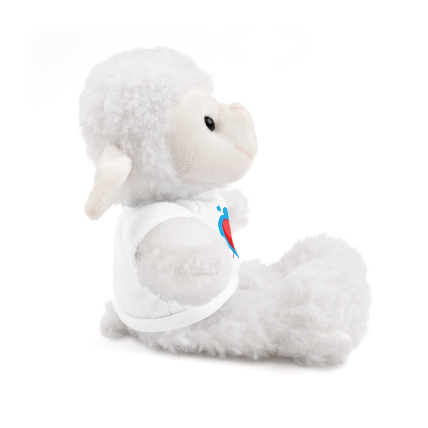 Plush Bear with Heart Tee — Cute Valentine’s Stuffed Animal Gift