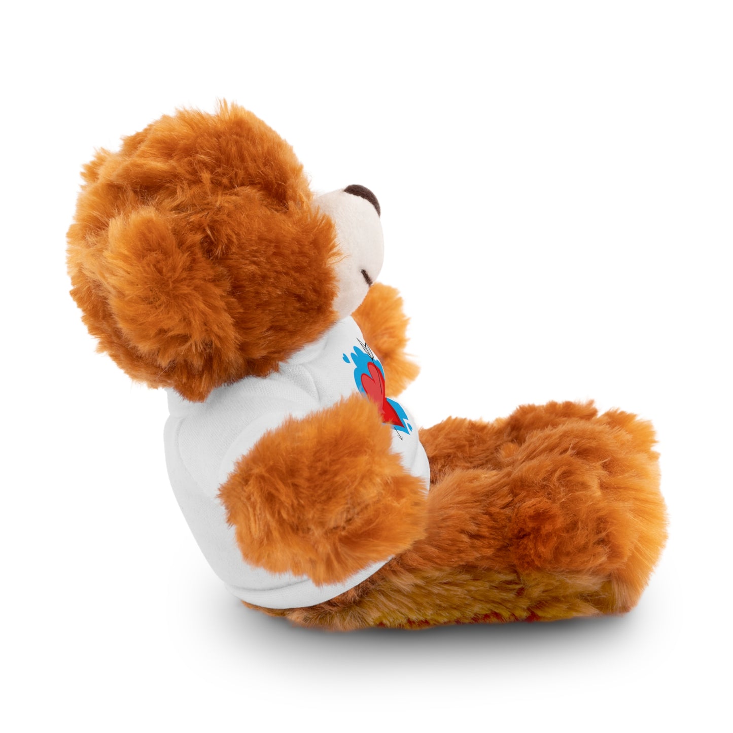 Plush Bear with Heart Tee — Cute Valentine’s Stuffed Animal Gift