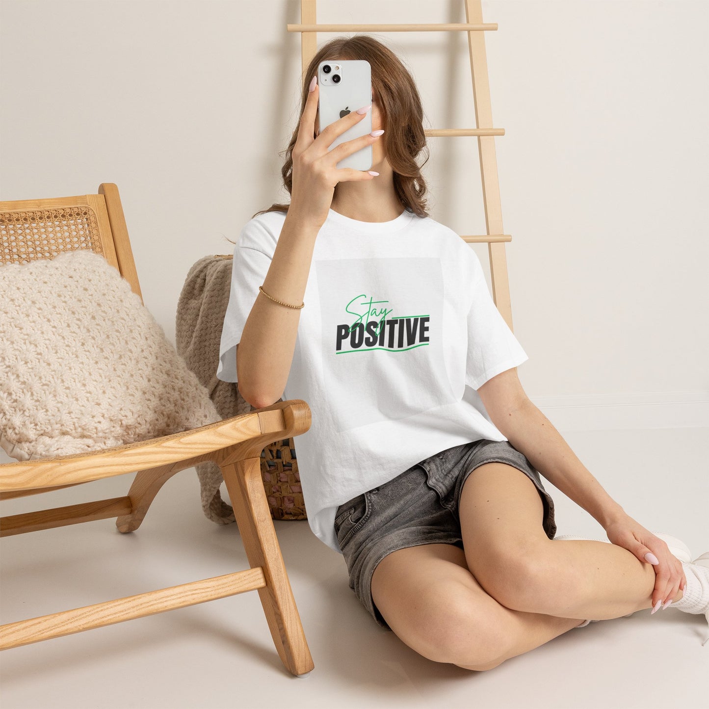 Stay Positive T-Shirt — Motivational Graphic Tee