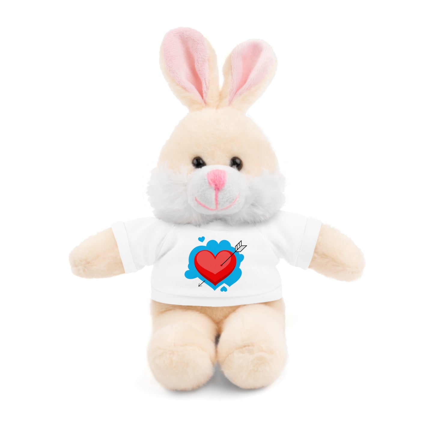 Plush Bear with Heart Tee — Cute Valentine’s Stuffed Animal Gift